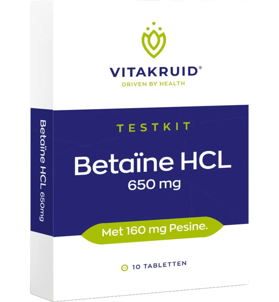 Vitakruid Betaïne Hcl Testkit (10 tabletten)