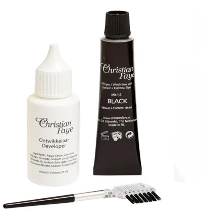 Christian Faye Eyebrow/eyelash dye black (1 stuk)