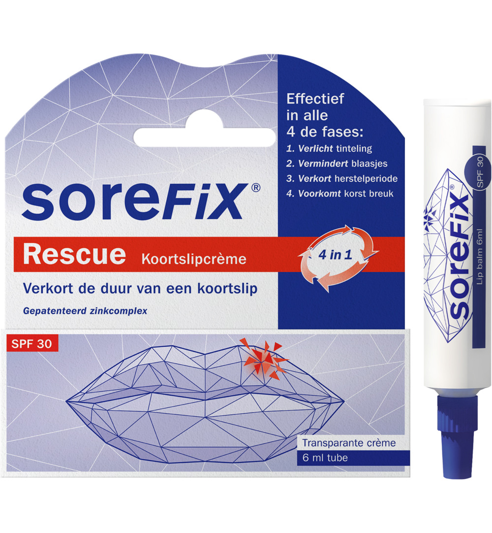 SoreFix Rescue koortslipcreme tube (6 ml)