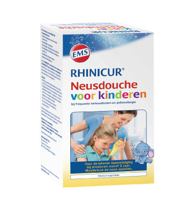 Rhinicur Neusdouche kind met 4 zakjes (1 set)