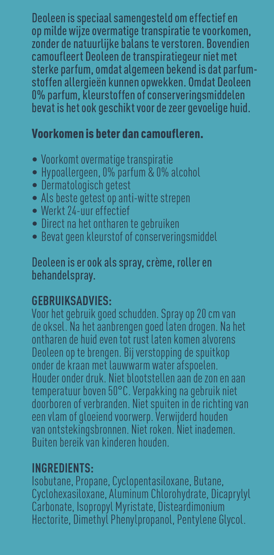 Deoleen Satin spray sensitive zonder alcohol (150 ml) - image 5