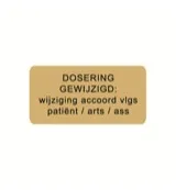 Spruyt Hillen Sticker dosering gewijzigd (1000 stuks)