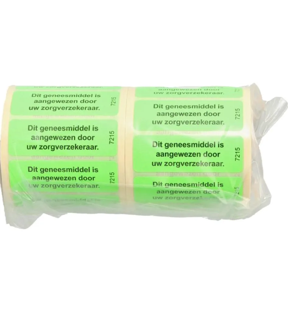 Spruyt Hillen Sticker geneesmiddel aangewezen zorgverzkereraar (1000 stuks)