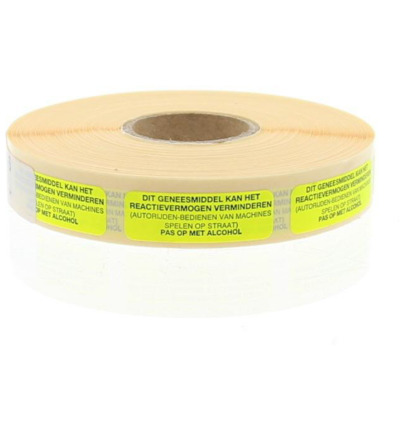 Spruyt Hillen Sticker geneesmiddel reactie (1000 stuks)