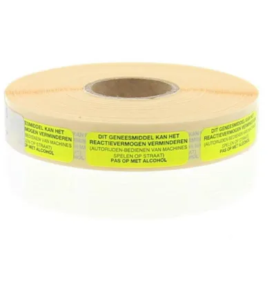 Spruyt Hillen Sticker geneesmiddel reactie (1000 stuks)
