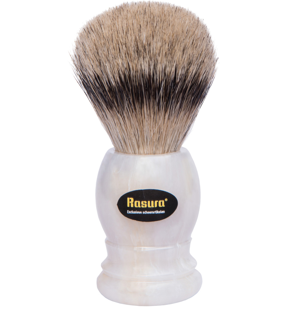 Rasura Scheerkwast silverspits wit (1 stuk) - image 2