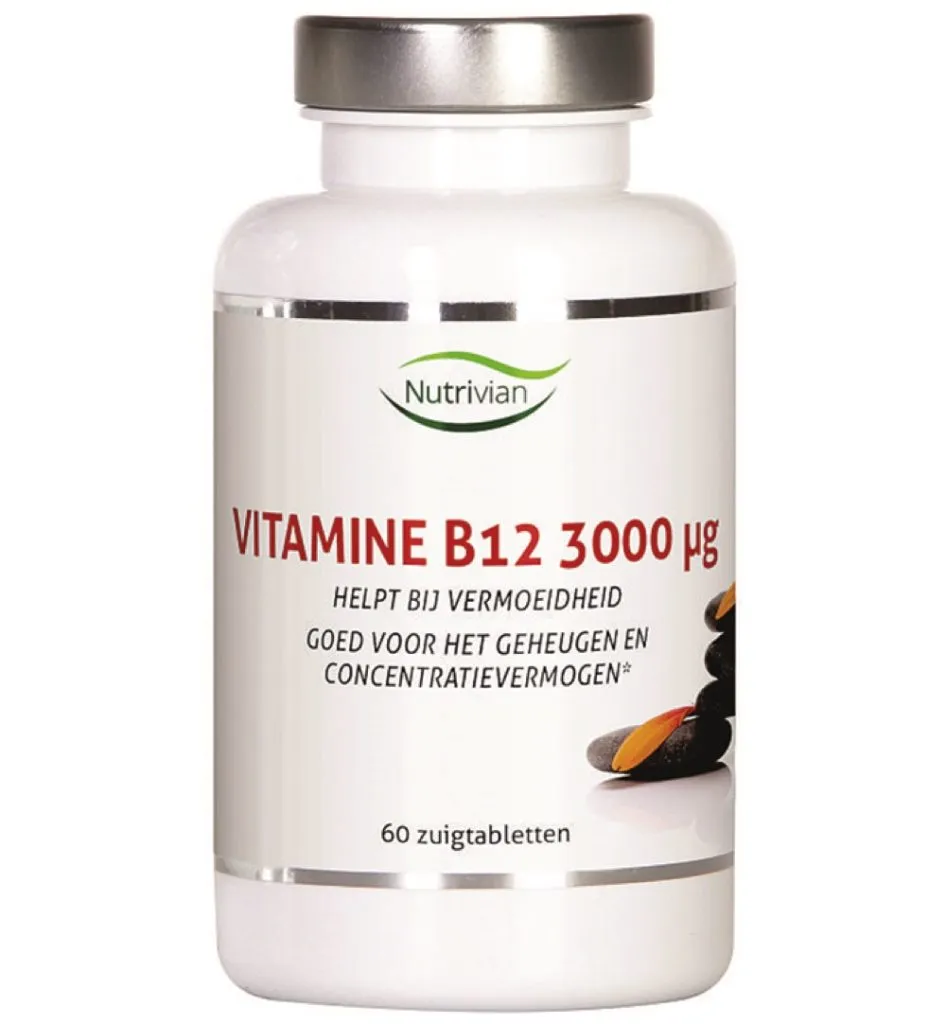 Nutrivian Vitamine B12 methylcobalamine 3 mg (60 zuigtabletten)