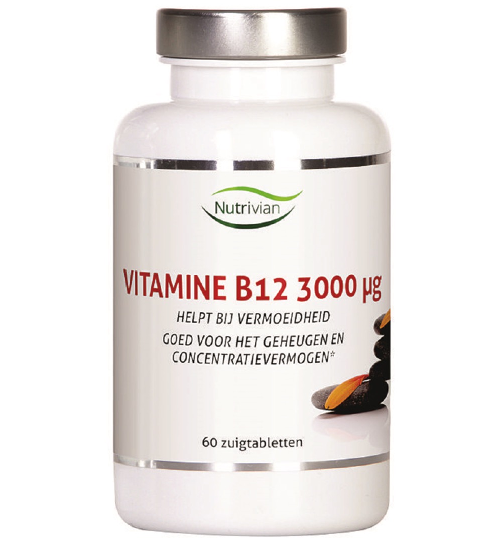 Nutrivian Vitamine B12 methylcobalamine 3 mg (60 zuigtabletten)