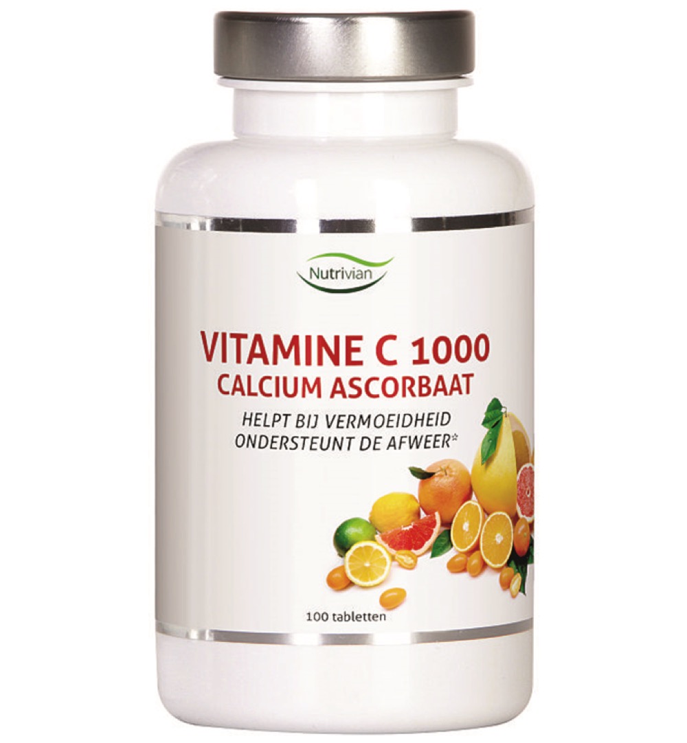 Nutrivian Vitamine C1000 mg calcium ascorbaat (100 tabletten)