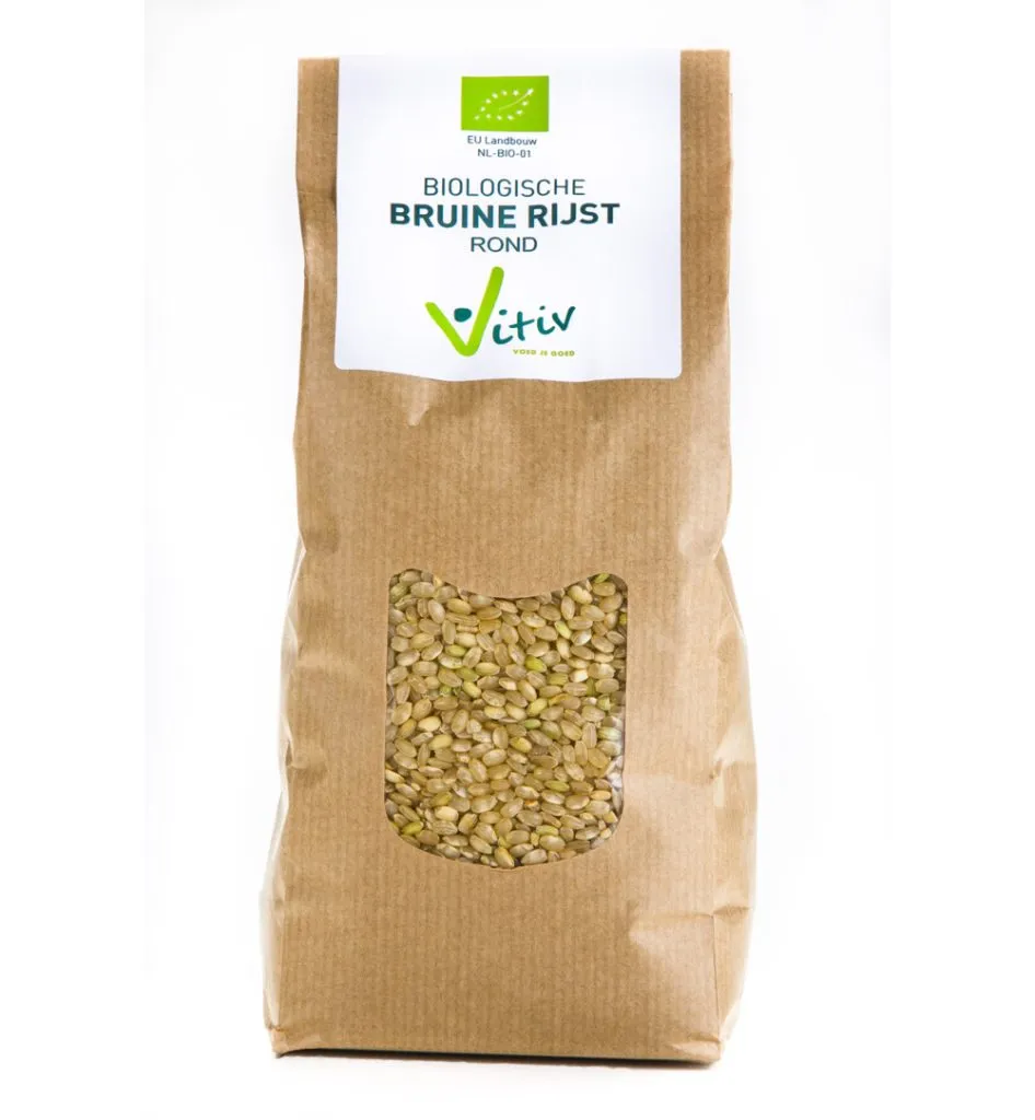 Vitiv Rijst Bruin Rond Bio (1000 gr)