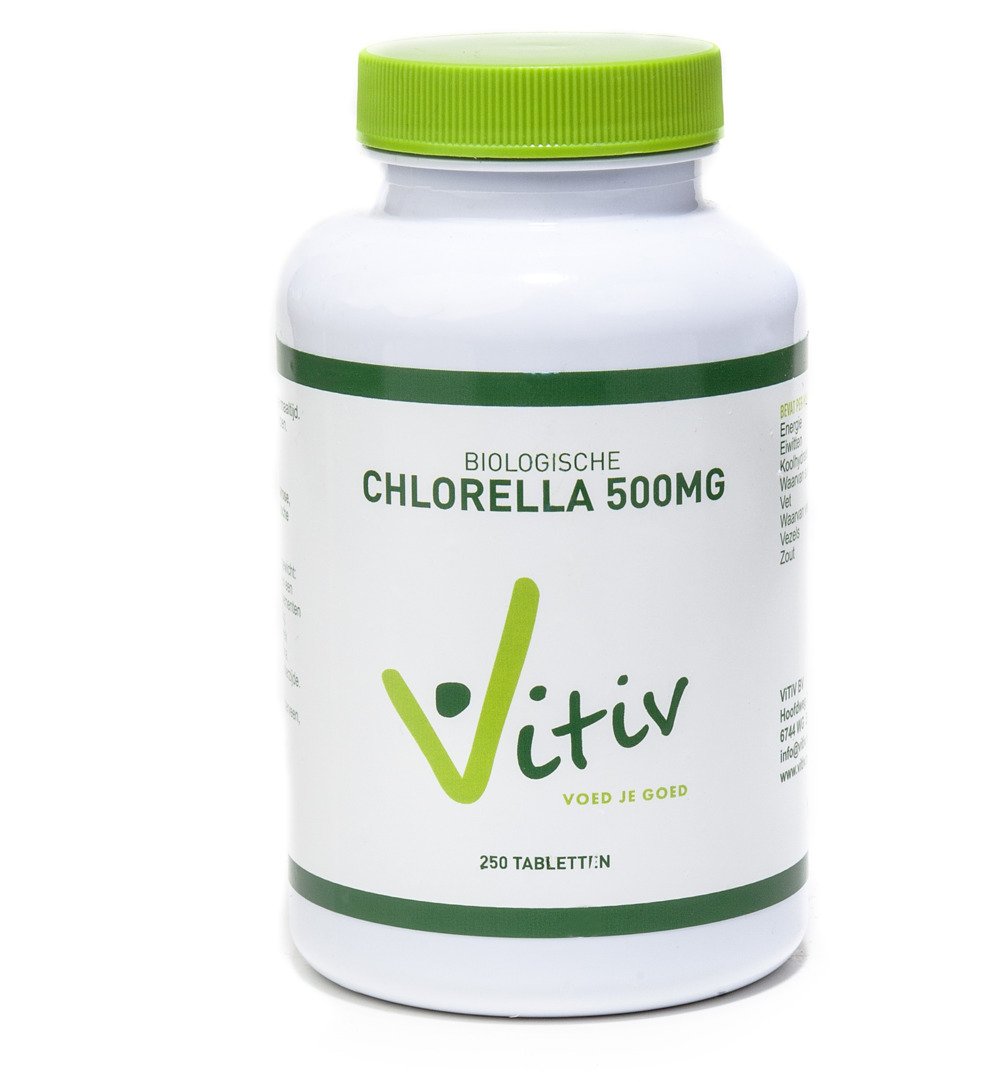 Vitiv Chlorella 500 mg bio (500 tabletten)