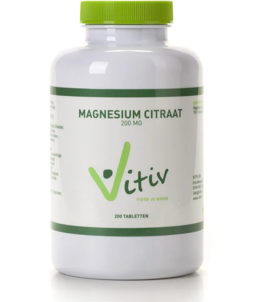 Vitiv Magnesium citraat 200 mg (200 tabletten)