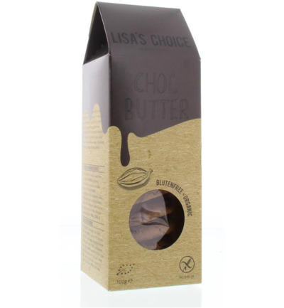Lisa's Choice Chocolate butter cookies bio (100 gr)