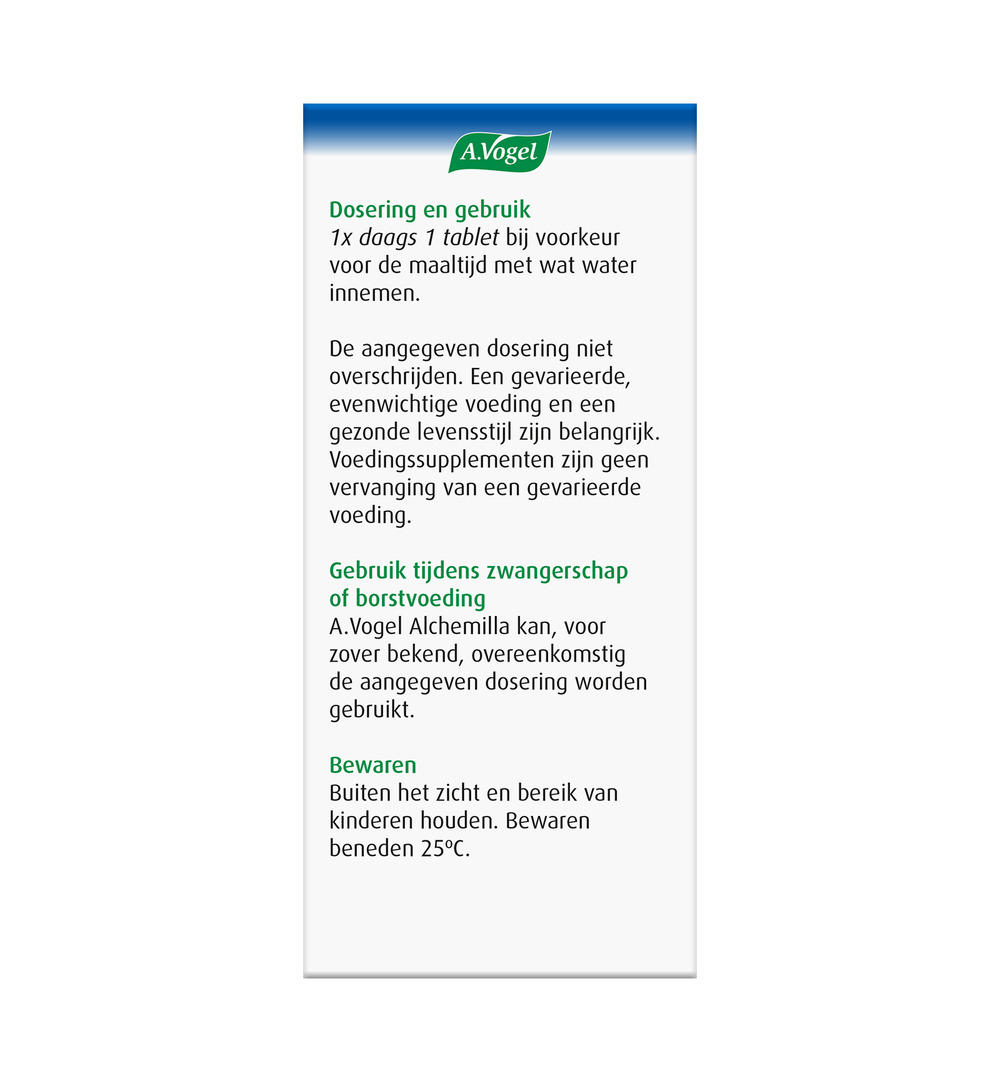 A.Vogel Alchemilla complex gewrichten (60 tabletten) - image 2