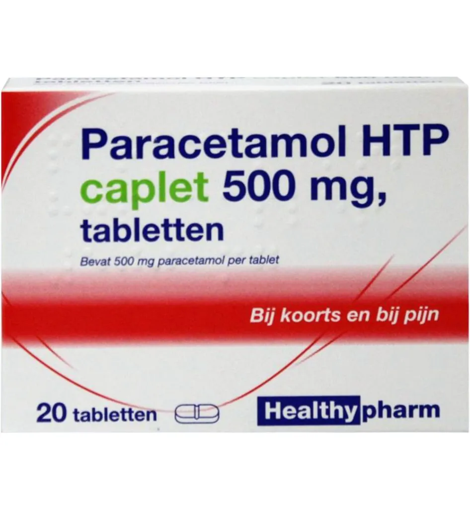 Healthypharm Paracetamol Caplet 500 (20 tabletten)