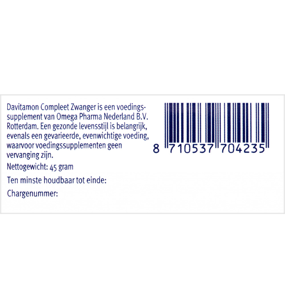 Davitamon Compleet zwanger (60 tabletten) - image 3