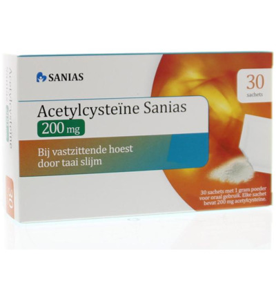 Sanias Acetylcysteine 200mg (30 zakjes)