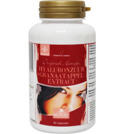 Hanoju Hyaluronzuurgranaatappel extr (90 vega capsules)