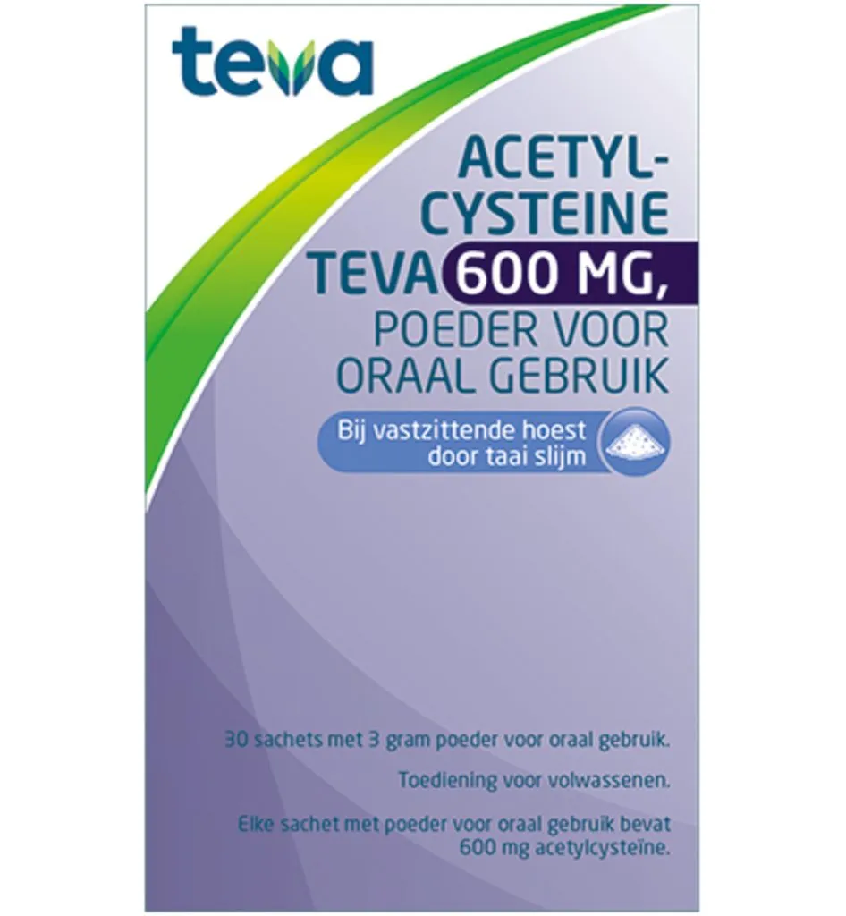 Teva Acetylcysteine 600 mg (30 zakjes)