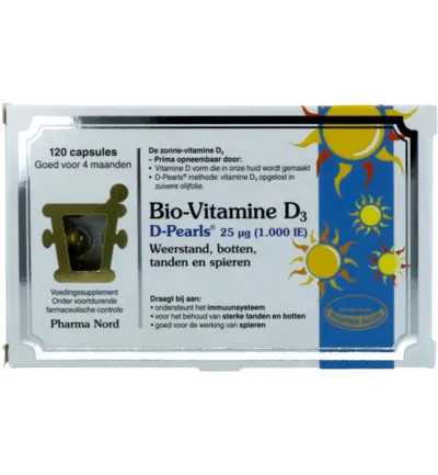 Pharma Nord Bio Vitamine D3 25mcg 1000IE (120 capsules)