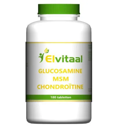 Elvitaal/Elvitum Glucosamine MSM chondroitine (180 stuks)