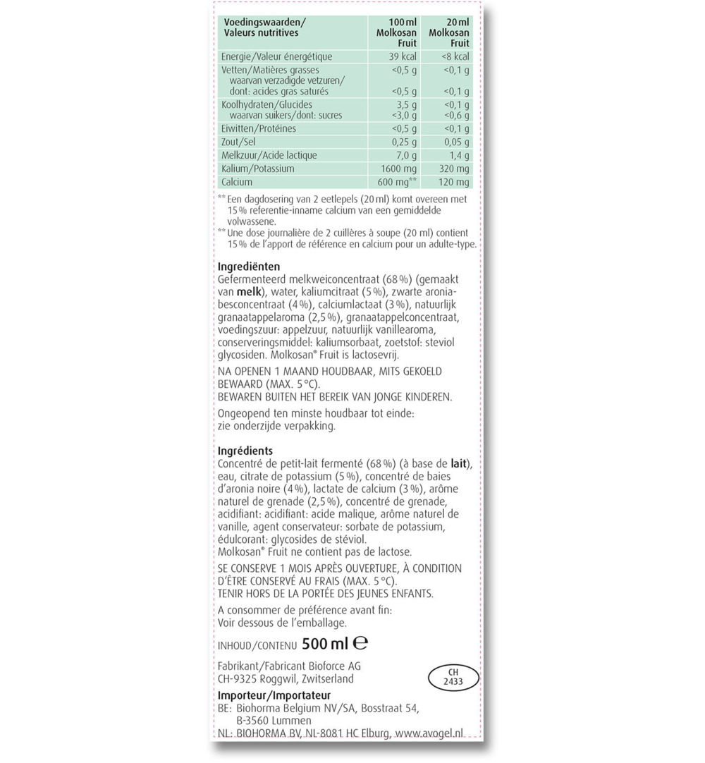 A.Vogel Molkosan fruit (500 ml) - image 3