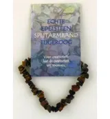 Steengoed Splitkralen armband tijgeroog op kaart (1 stuk)