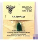 Steengoed Hanger gezondheidssteen amazoniet (1 stuk)