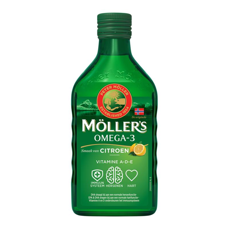 Mollers Omega-3 Levertraan Citroen (250 ml)
