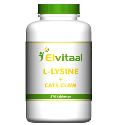 Elvitaal/Elvitum L-Lysine cats claw (270 tabletten)