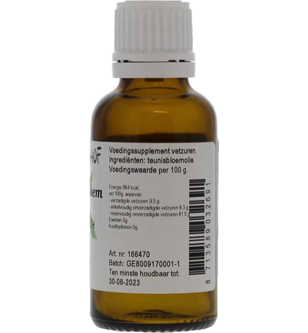 De Cruydhof Teunisbloemolie Vloeibaar Bio (30 ml) - image 2