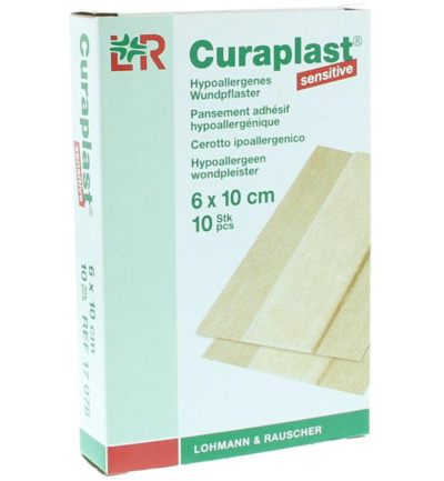 Curaplast Wondpleister sensitive 10 cm x 6 cm (10 stuks)