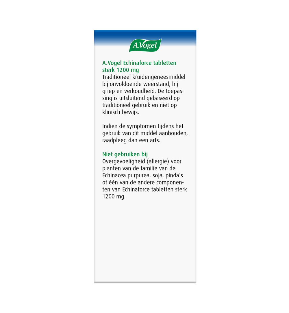 A.Vogel Echinaforce Sterk 1200Mg (30 Tabletten) - image 3