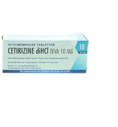 Teva Cetirizine DI HCI 10 mg (30 tabletten)