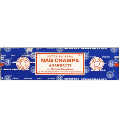 Nag Champa Wierook Nag Champa Agarbatti (100 gr)