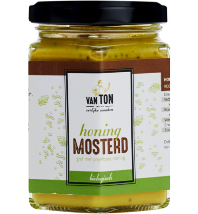 Van TON Mosterd Mosterd Honing Bio (170 gr)