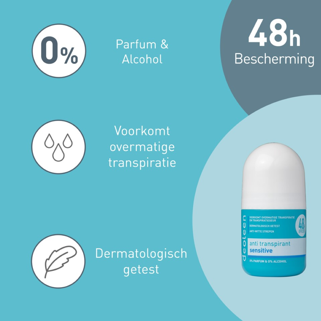 Deoleen Anti-transpirant roller sensitive (50 ml) - image 2
