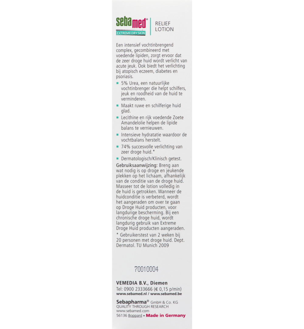 Sebamed Extreme dry urea relief lotion 5% (200 ml) - image 5