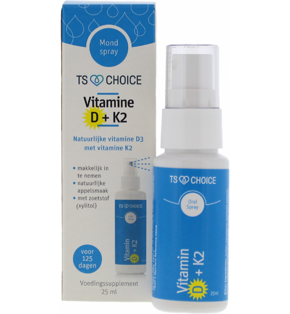TS Choice Vitaminespray vitamine D3 + K2 (25 ml)