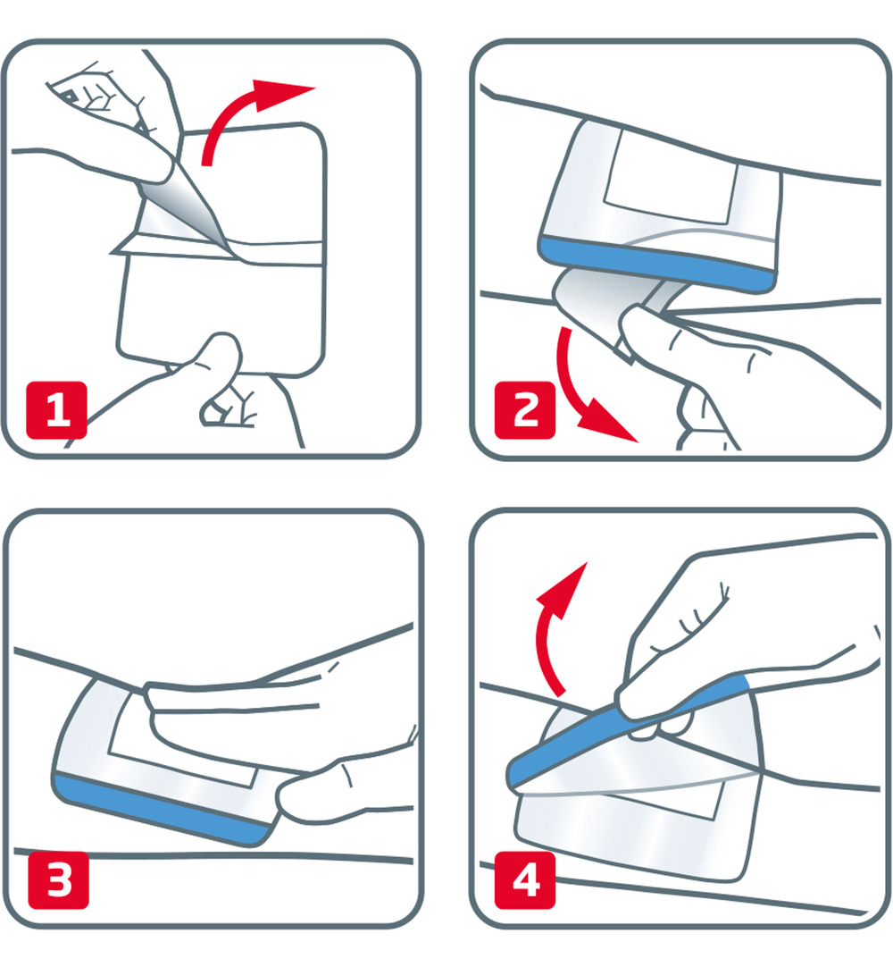 Leukoplast Leukomed sorbact 7.2 x 5 cm (3 stuks) - image 4