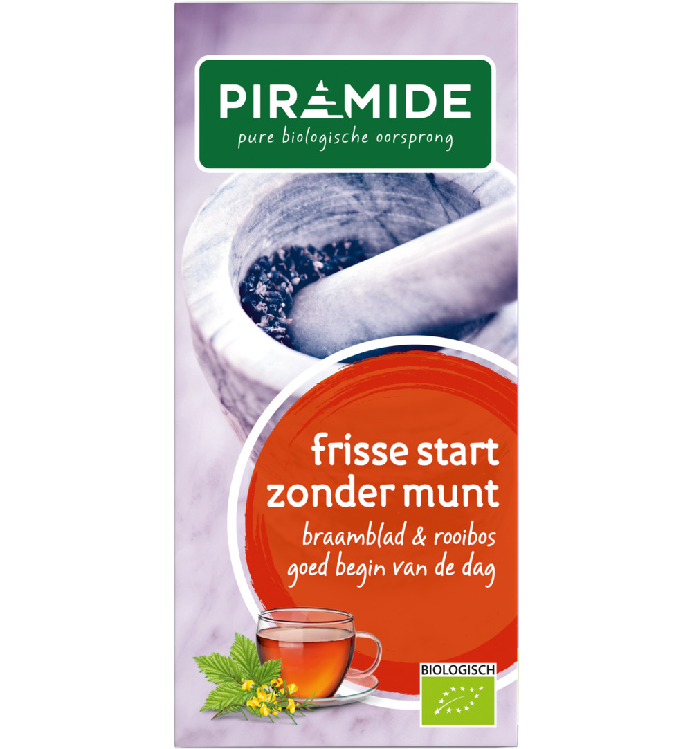 Piramide Frisse Start Zonder Munt Thee Bio (20 stuks)