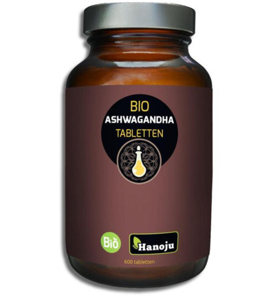 Hanoju Ashwagandha Organic 500Mg (600 Tabletten)