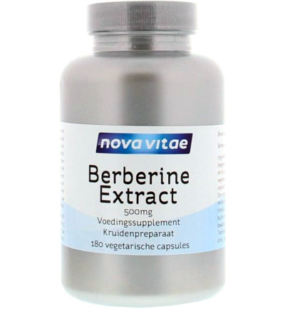 Nova Vitae Berberine HCI extract 500 mg (180 capsules)