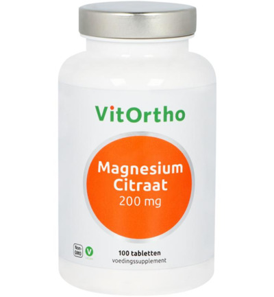 VitOrtho Magnesium citraat 200 mg (100 tabletten)