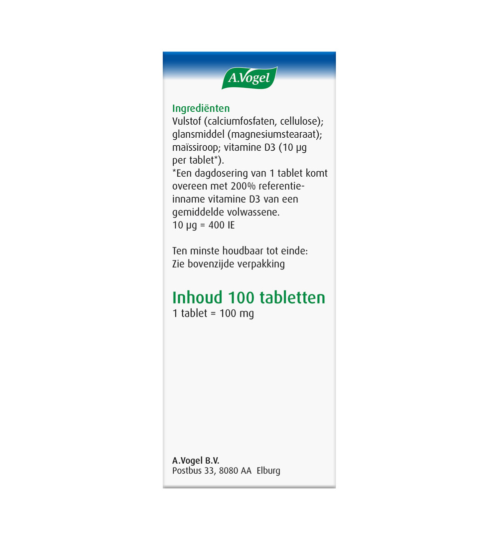 A.Vogel Vitamine D3 10ug (100 tabletten) - image 4
