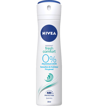 Nivea Deodorant fresh comfort spray (150 ml)