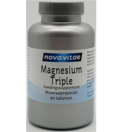 Nova Vitae Magnesium citraat bisglycinaat malaat (90 tabletten)