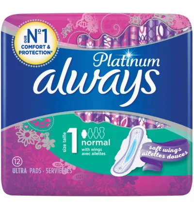 Always Maandverband platinum ultra normaal (12 stuks)