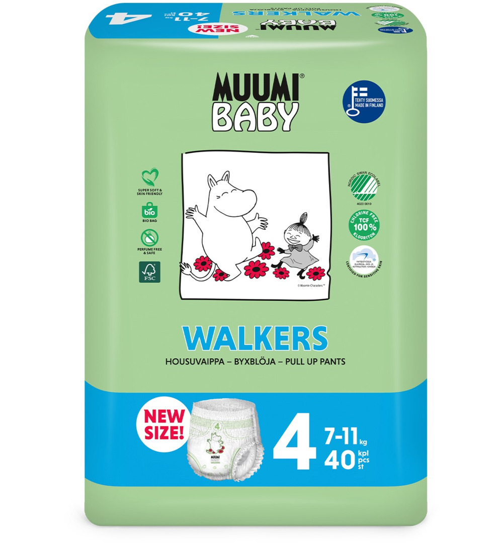 Muumi Baby Baby luierbroekje 4 7-11kg (40 stuks)