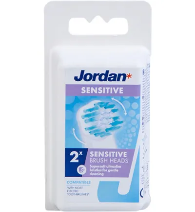Jordan Sensitive Opzetborstels 2-pack (2 stuks)